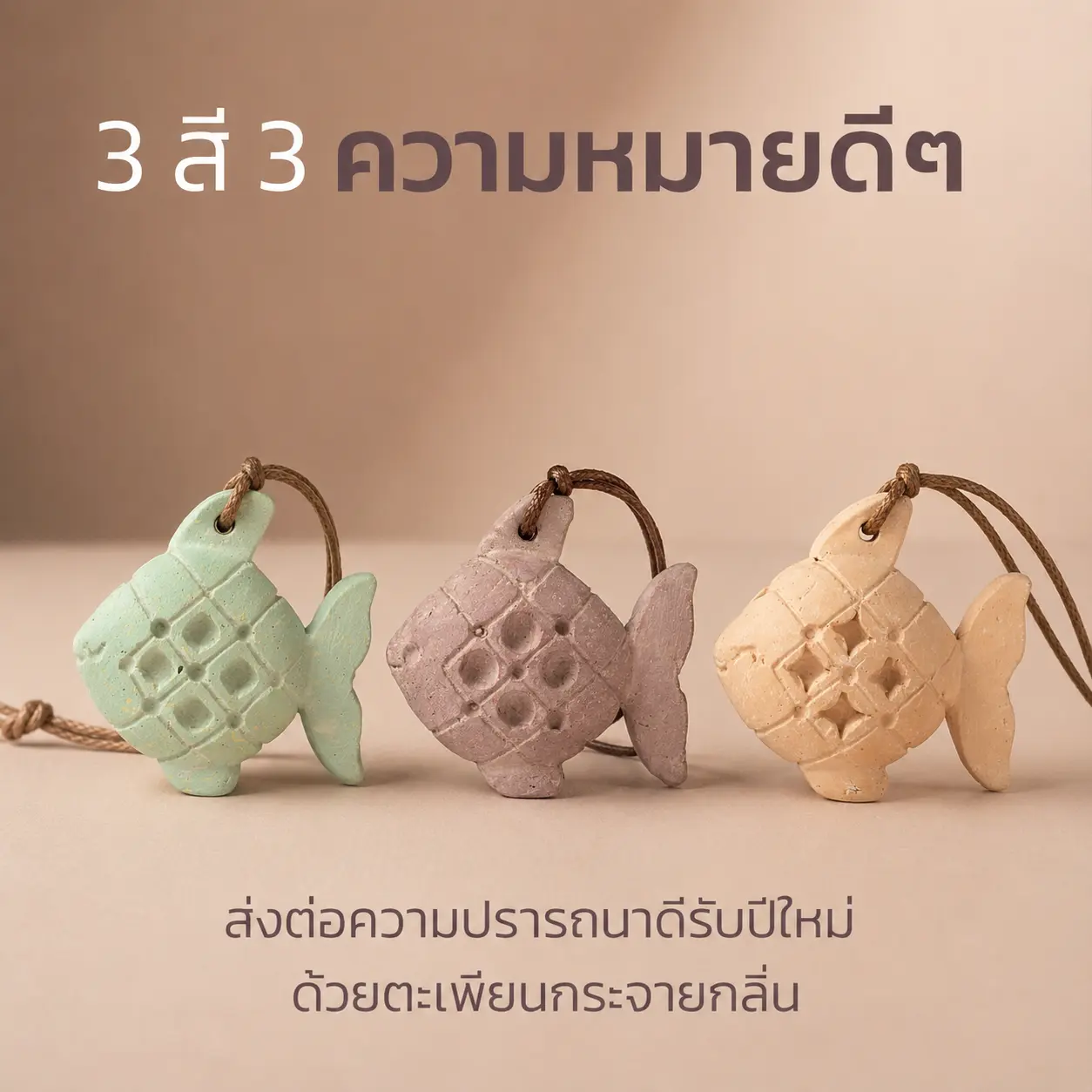 The AROMAYU Tapian Fish — a handmade aroma diffuser made from paper pulp and talcum powder